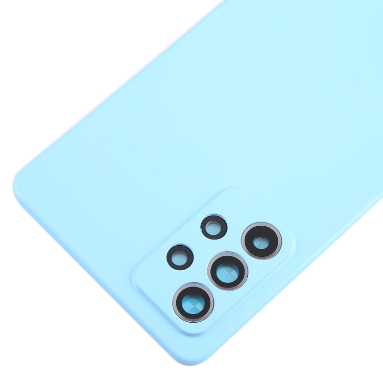 For Samsung Galaxy A52 5G / A52 4G Battery Back Cover with Camera Lens Cover(Blue) - free shipping - PMc TechLife - Order now!