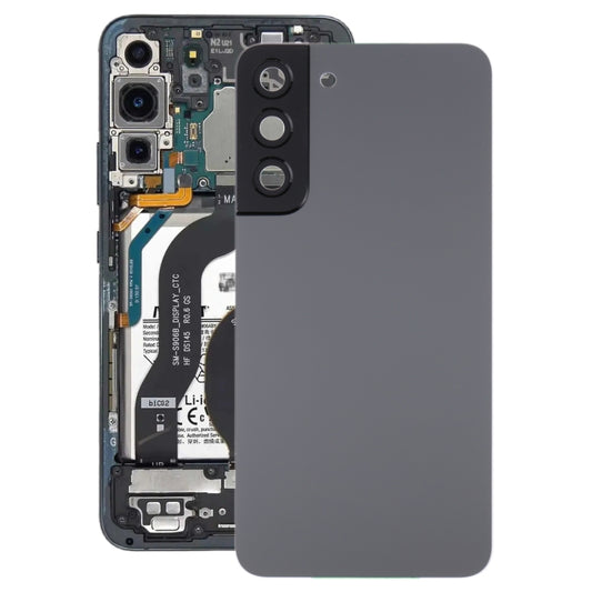 For Samsung Galaxy S22+ 5G SM-S906B Battery Back Cover with Camera Lens Cover (Grey) - Back Cover by PMC Jewellery | Online Shopping South Africa | PMC Jewellery | Buy Now Pay Later Mobicred