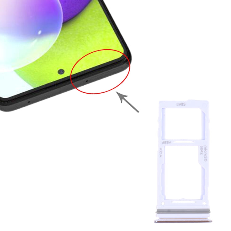For Samsung Galaxy A72 SM-A725 SIM Card Tray + SIM Card Tray / Micro SD Card Tray (Purple) - free shipping - PMc TechLife - Order now!