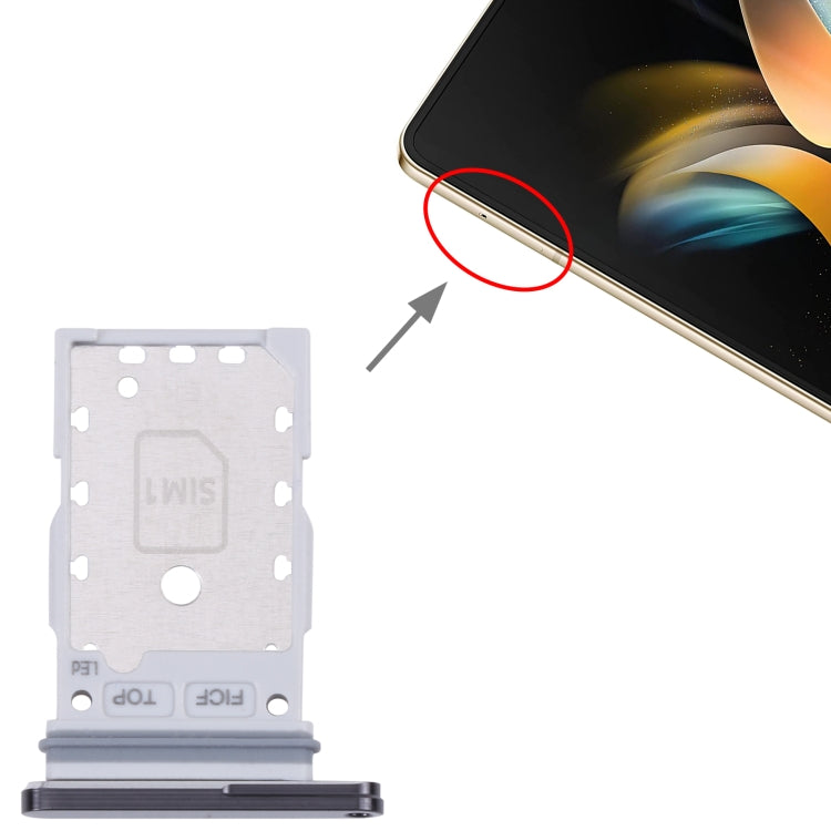 For Samsung Galaxy Z Fold4 SM-F936B Original SIM Card Tray + SIM Card Tray (Black) - free shipping - PMc TechLife - Order now!