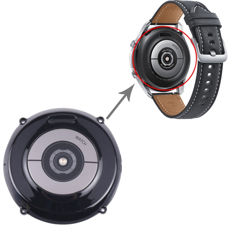 Original Back Cover With Heart Rate Sensor + Wireless Charging Module For Samsung Galaxy Watch 3 45mm SM-R840 (Black) - free shipping - PMc TechLife - Order now!