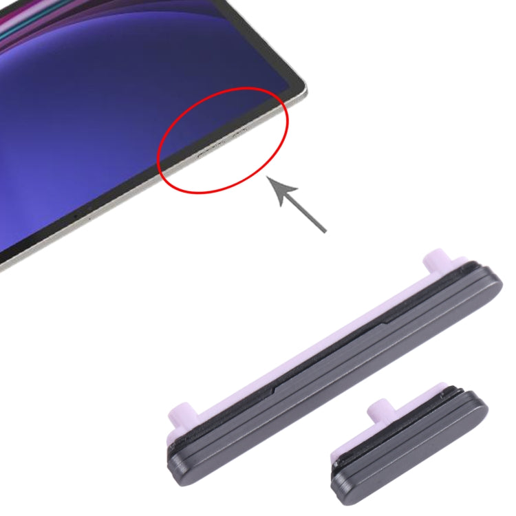 For Samsung Galaxy Tab S9+ SM-X810/X816/X818 1set Original Power Button + Volume Control Button (Grey) - free shipping - PMc TechLife - Order now!