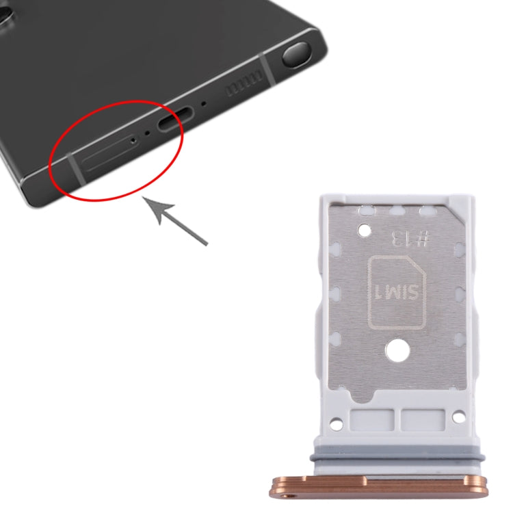 For Samsung Galaxy S24 / S24+ 5G Original  SIM + SIM Card Tray (Orange) - free shipping - PMc TechLife - Order now!