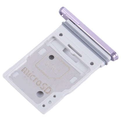 For Samsung Galaxy A55 SM-A556B Original SIM Card Tray + SIM / Micro SD Card Tray (Purple) - Card Socket by PMC Jewellery | Online Shopping South Africa | PMC Jewellery | Buy Now Pay Later Mobicred