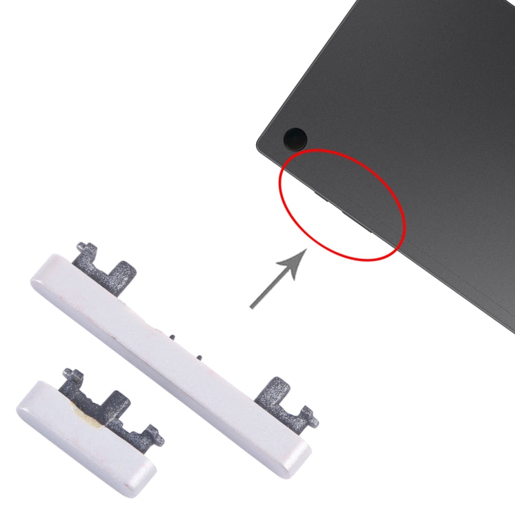 For Samsung Galaxy Tab A8 10.5 2021 SM-X200/X205 Original Power Button + Volume Control Button (White) - free shipping - PMc TechLife - Order now!