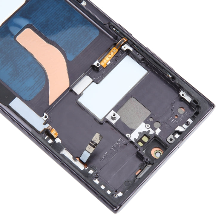 For Samsung Galaxy S22 Ultra 5G SM-S908B Original LCD Screen Digitizer Full Assembly with Frame (Black) - free shipping - PMC TechLife - Order now!