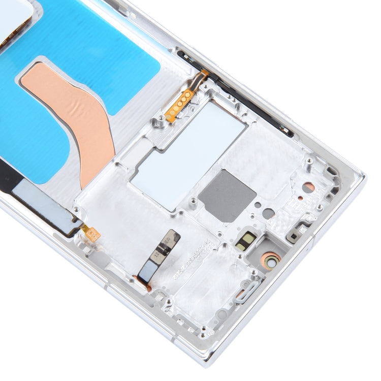 For Samsung Galaxy S22 Ultra 5G SM-S908B Original LCD Screen Digitizer Full Assembly with Frame (White) - free shipping - PMC TechLife - Order now!