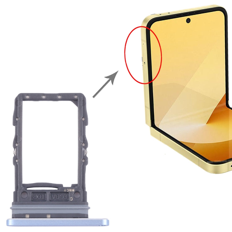 For Samsung Galaxy Z Flip6 SM-F741B Original SIM Card Tray (Blue) - free shipping - PMc TechLife - Order now!