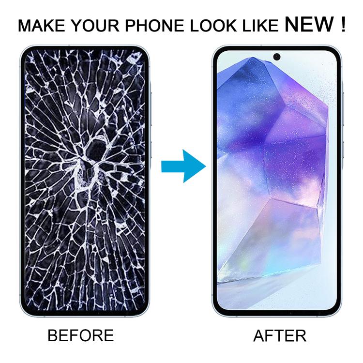 For Samsung Galaxy A55 SM-A556B Original LCD Screen Digitizer Full Assembly with Frame (Light Green) - free shipping - PMc TechLife - Order now!