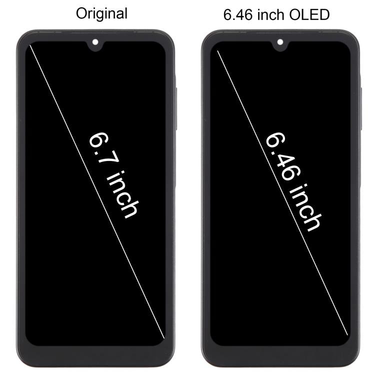 For Samsung Galaxy A26 SM-A266B 6.46 inch OLED LCD Screen Digitizer Full Assembly with Frame (Black) - free shipping - PMc TechLife - Order now!