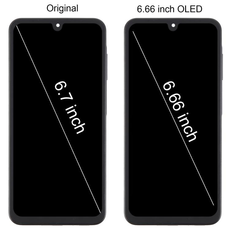 For Samsung Galaxy A26 SM-A266B 6.66 inch OLED LCD Screen Digitizer Full Assembly with Frame (Pink) - free shipping - PMc TechLife - Order now!