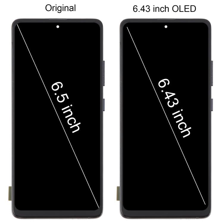 For Samsung Galaxy A51 5G SM-A516 6.43 inch OLED LCD Screen Digitizer Full Assembly with Frame (Silver) - free shipping - PMC TechLife - Order now!