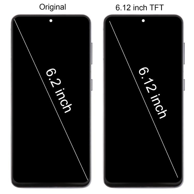 For Samsung Galaxy S21 5G SM-G991B 6.12 inch TFT LCD Screen Digitizer Full Assembly with Frame, Not Supporting Fingerprint Identification (Silver) - free shipping - PMC TechLife - Order now!