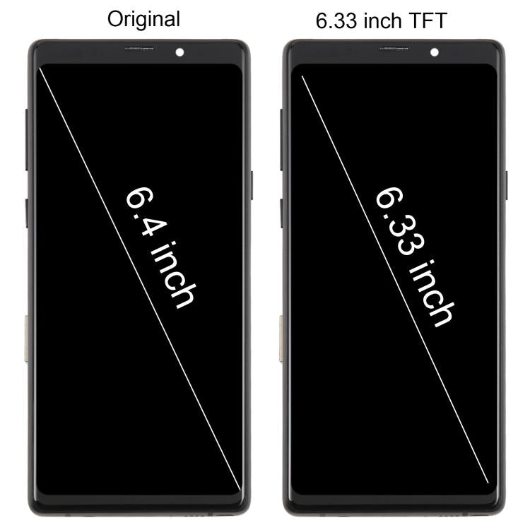 For Samsung Galaxy Note9 SM-N960F 6.33 inch TFT LCD Screen Digitizer Full Assembly with Frame (Black) - free shipping - PMC TechLife - Order now!
