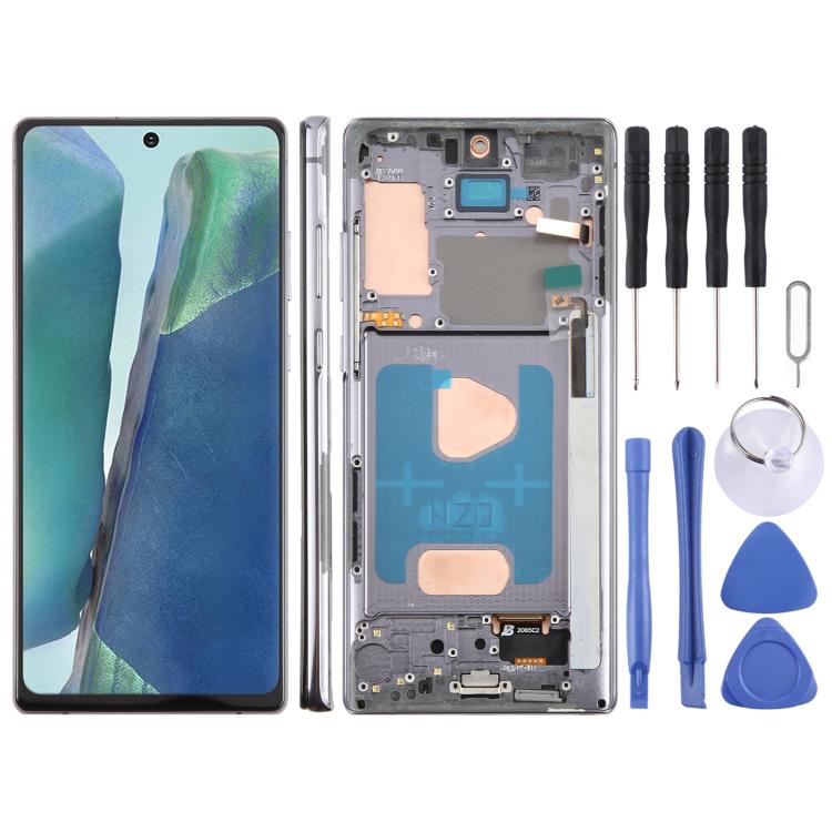 For Samsung Galaxy Note20 SM-N980F 6.6 inch TFT LCD Screen Digitizer Full Assembly with Frame, Not Supporting Fingerprint Identification (Grey) - free shipping - PMC TechLife - Order now!