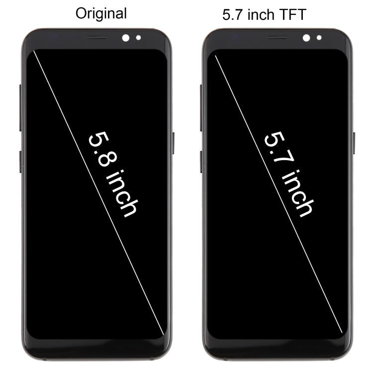 For Samsung Galaxy S8 SM-G950F 5.7 inch TFT LCD Screen Digitizer Full Assembly with Frame (Black) - free shipping - PMC TechLife - Order now!