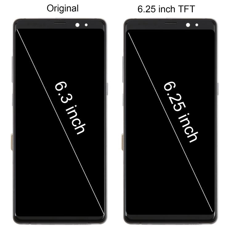 For Samsung Galaxy Note 8 SM-N950F 6.25 inch TFT LCD Screen Digitizer Full Assembly with Frame (Silver) - free shipping - PMC TechLife - Order now!