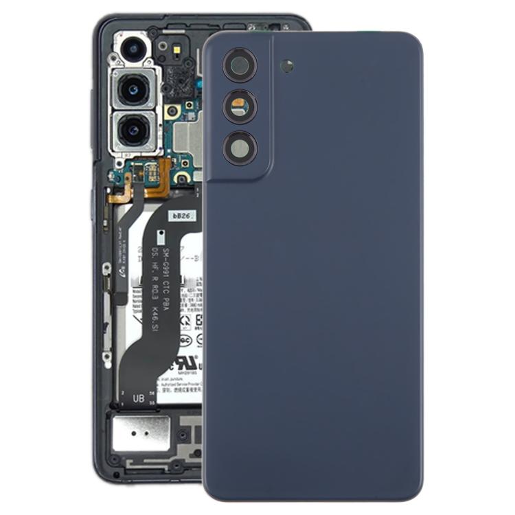 For Samsung Galaxy S21 FE SM-G990B Back Cover with Camera Lens Cover(Blue) - free shipping - PMC TechLife - Order now!