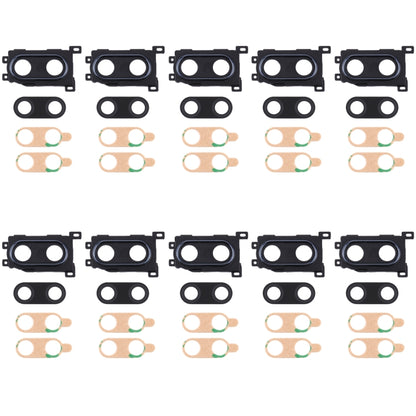 For Huawei Enjoy 9 Plus  10pcs Camera Lens Cover (Black) - Camera by PMC Jewellery | Online Shopping South Africa | PMC Jewellery | Buy Now Pay Later Mobicred
