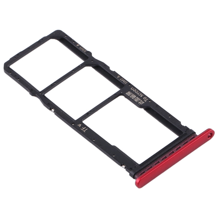 SIM Card Tray + SIM Card Tray + Micro SD Card Tray for Huawei Y7p (Red) - Card Socket by PMc TechLife | Online Shopping South Africa | PMc TechLife | Buy Now Pay Later Mobicred