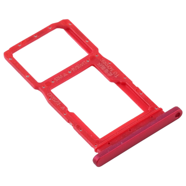 SIM Card Tray + SIM Card Tray / Micro SD Card Tray for Huawei Y9s(Red) - Card Socket by PMc TechLife | Online Shopping South Africa | PMc TechLife | Buy Now Pay Later Mobicred