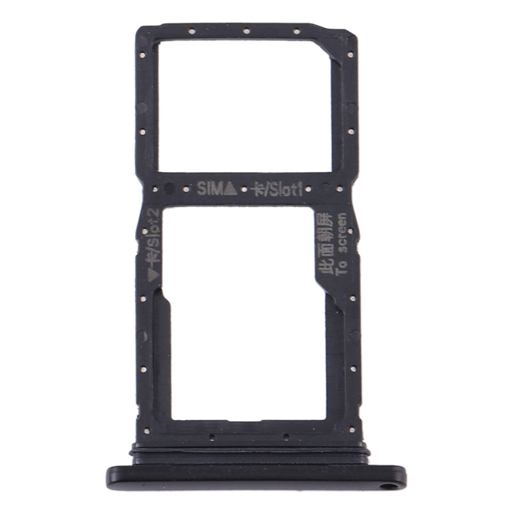 SIM Card Tray + SIM Card Tray / Micro SD Card Tray for Huawei Y9s 2020 (Black) - Card Socket by PMc TechLife | Online Shopping South Africa | PMc TechLife | Buy Now Pay Later Mobicred