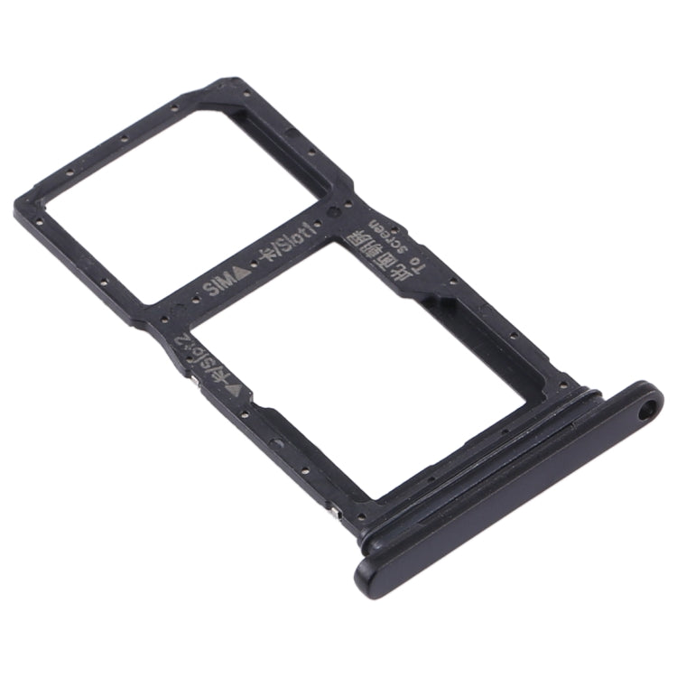 SIM Card Tray + SIM Card Tray / Micro SD Card Tray for Huawei Y9s 2020 (Black) - Card Socket by PMc TechLife | Online Shopping South Africa | PMc TechLife | Buy Now Pay Later Mobicred