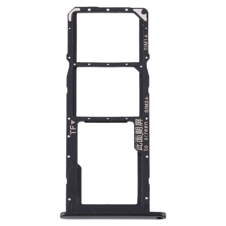 SIM Card Tray + SIM Card Tray + Micro SD Card Tray for Huawei Y6s (2020) (Black) - Card Socket by PMc TechLife | Online Shopping South Africa | PMc TechLife | Buy Now Pay Later Mobicred