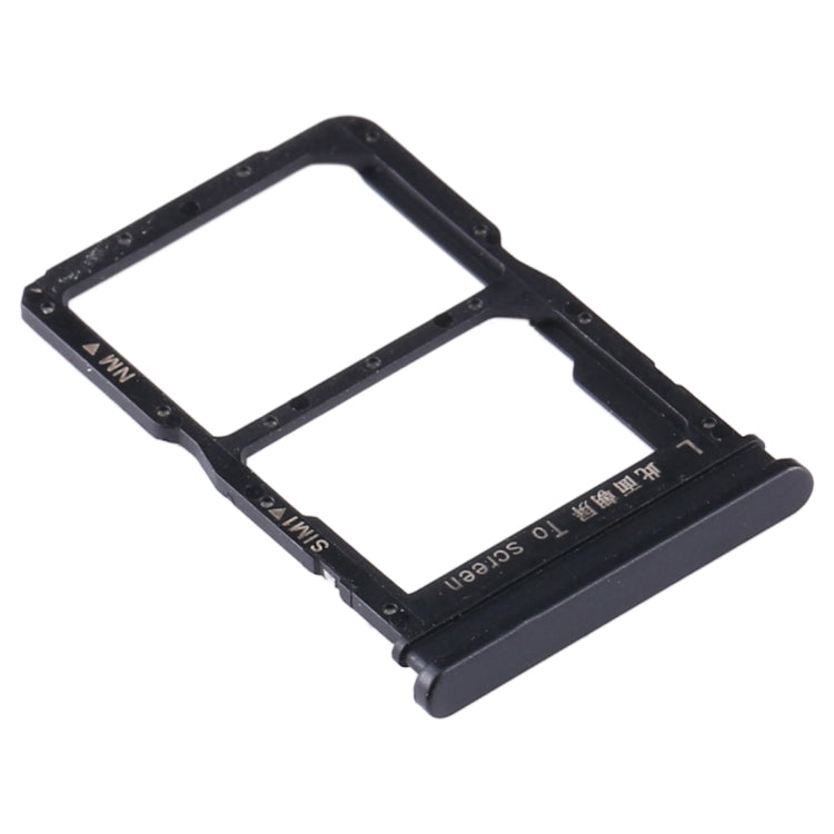 SIM Card Tray + NM Card Tray for Huawei Y8p (Black) - Card Socket by PMc TechLife | Online Shopping South Africa | PMc TechLife | Buy Now Pay Later Mobicred