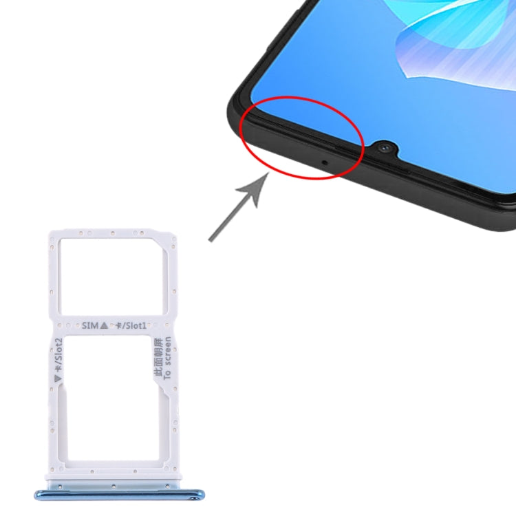 SIM Card Tray + SIM Card Tray / Micro SD Card Tray for Huawei Enjoy Z 5G (Twilight) - Card Socket by PMc TechLife | Online Shopping South Africa | PMc TechLife | Buy Now Pay Later Mobicred