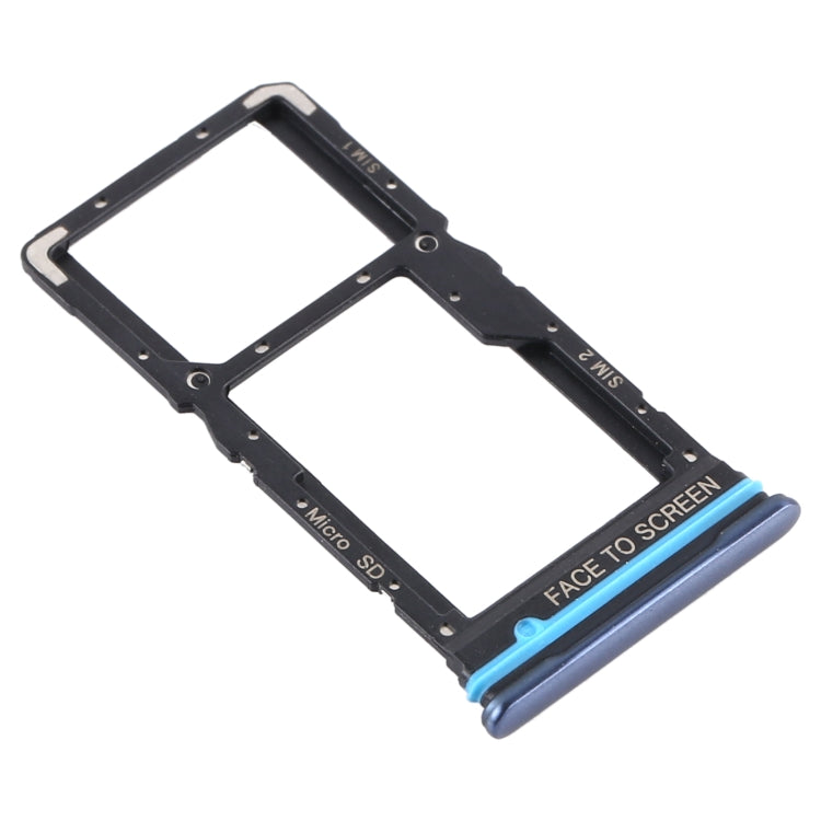 SIM Card Tray + SIM Card Tray / Micro SD Card Tray for Xiaomi Mi 10T Lite 5G (Grey) - free shipping - PMC TechLife - Order now!