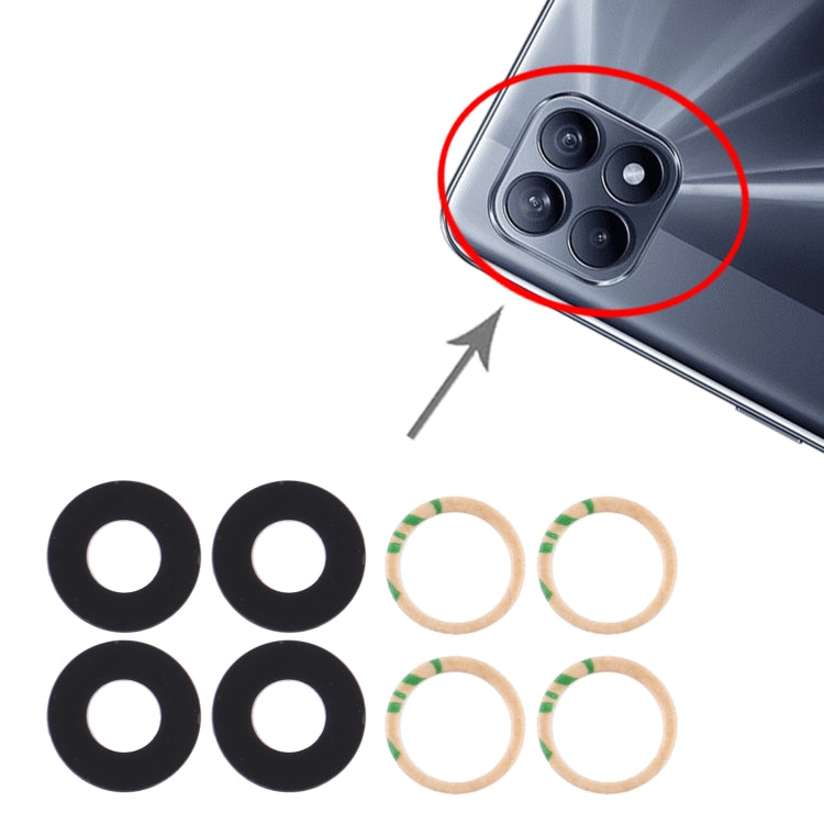 For OPPO Reno4 SE 10pcs Back Camera Lens - Camera Series by PMC TechLife | Online Shopping South Africa | PMC TechLife