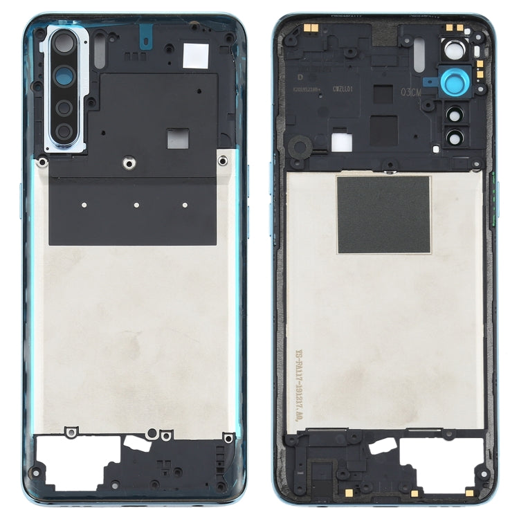 For OPPO A91/F15 PCPM00 CPH2001 CPH2021 Back Housing Frame (Baby Blue) - Frame Bezel Plate by PMC TechLife | Online Shopping South Africa | PMC TechLife | Buy Now Pay Later Mobicred