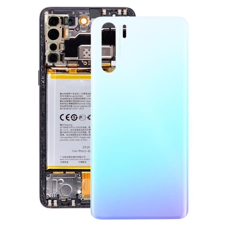 For OPPO A91/F15 PCPM00 CPH2001 CPH2021 Battery Back Cover (Baby Blue) - Back Cover by PMC TechLife | Online Shopping South Africa | PMC TechLife | Buy Now Pay Later Mobicred