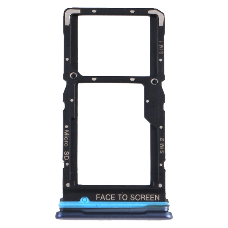 SIM Card Tray + SIM Card Tray / Micro SD Card Tray for Xiaomi Redmi Note 9 Pro 5G M2007J17C (Grey) - Card Tray by PMc TechLife | Online Shopping South Africa | PMc TechLife | Buy Now Pay Later Mobicred