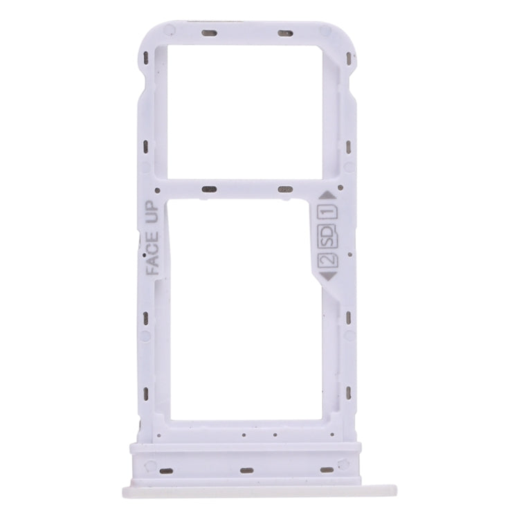 SIM Card Tray + Micro SD Card Tray for Motorola Moto G8 (White) - free shipping - PMC TechLife - Order now!