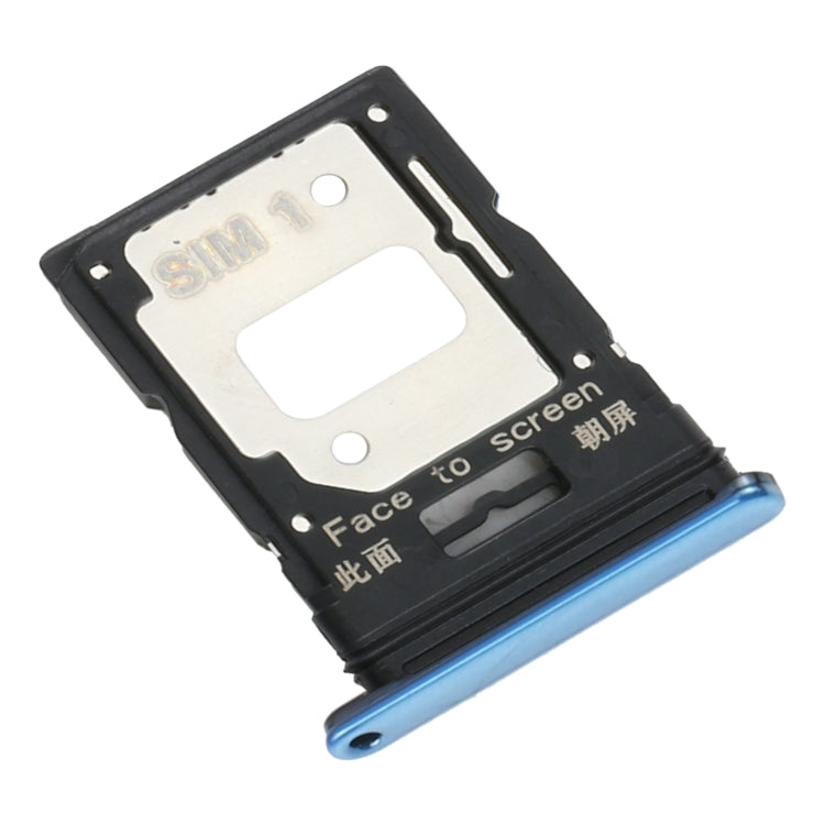 SIM Card Tray + SIM Card Tray / Micro SD Card Tray for Xiaomi Mi 11 Lite/11 Lite 5G NE M2101K9AG(Blue) - Card Tray by PMC Jewellery | Online Shopping South Africa | PMC Jewellery | Buy Now Pay Later Mobicred