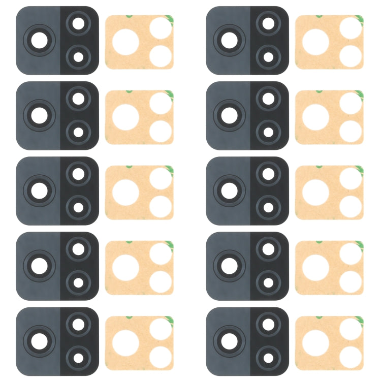 For Vivo iQOO U3 V2061A 10pcs Back Camera Lens - Camera Parts by PMC TechLife | Online Shopping South Africa | PMC TechLife | Buy Now Pay Later Mobicred