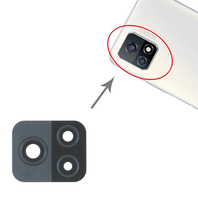 For Vivo iQOO U3 V2061A 10pcs Back Camera Lens - Camera Parts by PMC TechLife | Online Shopping South Africa | PMC TechLife | Buy Now Pay Later Mobicred
