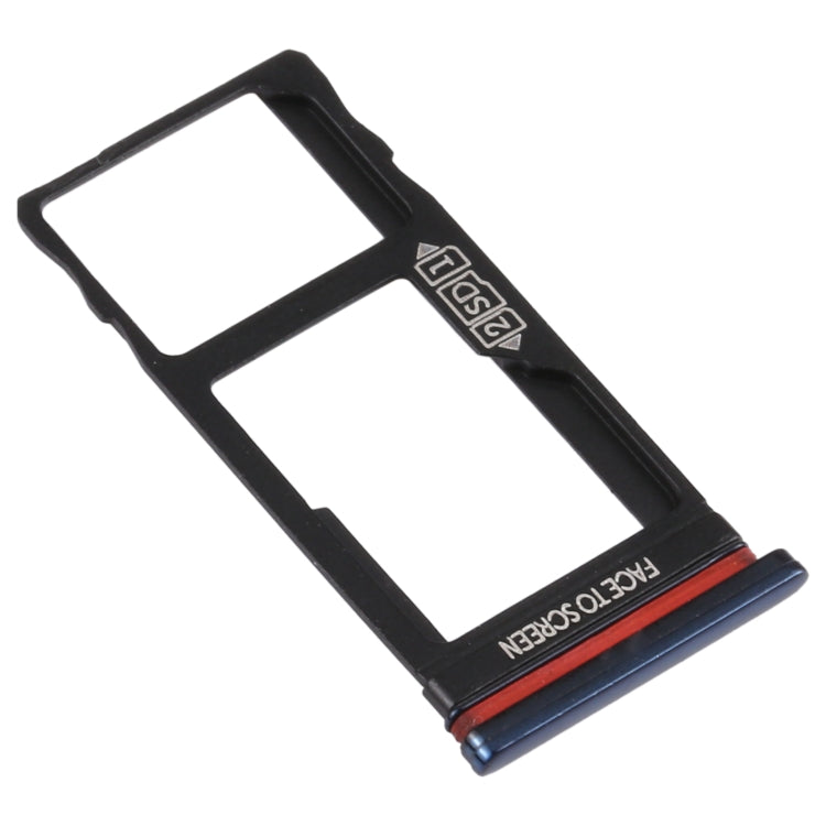 SIM Card Tray + Micro SD Card Tray for Motorola Moto One Vision / P50 (Black) - Card Socket by PMc TechLife | Online Shopping South Africa | PMc TechLife | Buy Now Pay Later Mobicred