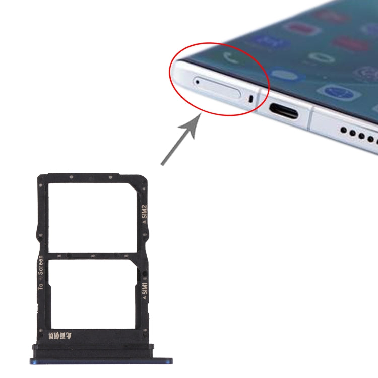 SIM Card Tray + SIM Card Tray for Huawei Nova 8 5G (Blue) - Card Socket by PMc TechLife | Online Shopping South Africa | PMc TechLife | Buy Now Pay Later Mobicred