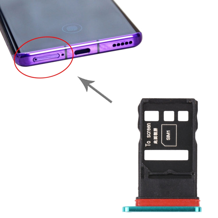 SIM Card Tray + SIM Card Tray for Honor 30 Pro (Green) - Card Socket by PMc TechLife | Online Shopping South Africa | PMc TechLife | Buy Now Pay Later Mobicred