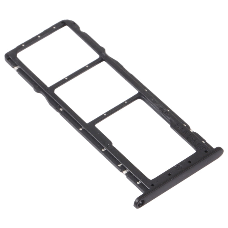 SIM Card Tray + SIM Card Tray + Micro SD Card Tray for Honor 8A 2020 (Black) - Card Socket by PMc TechLife | Online Shopping South Africa | PMc TechLife | Buy Now Pay Later Mobicred