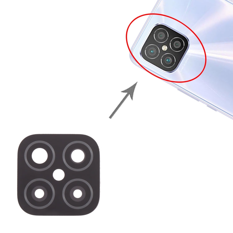 For Huawei Nova 8 SE  10pcs Back Camera Lens (Black) - Camera by PMC TechLife | Online Shopping South Africa | PMC TechLife | Buy Now Pay Later Mobicred