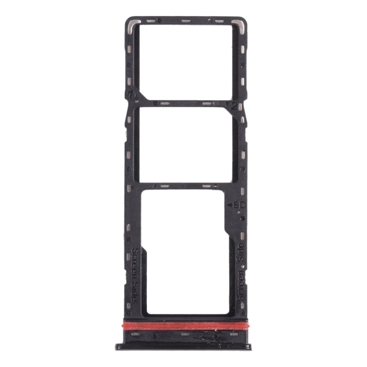For infinix Hot 8 Lite X650 SIM Card Tray + SIM Card Tray + Micro SD Card Tray (Black) - Card Tray by PMc TechLife | Online Shopping South Africa | PMc TechLife | Buy Now Pay Later Mobicred