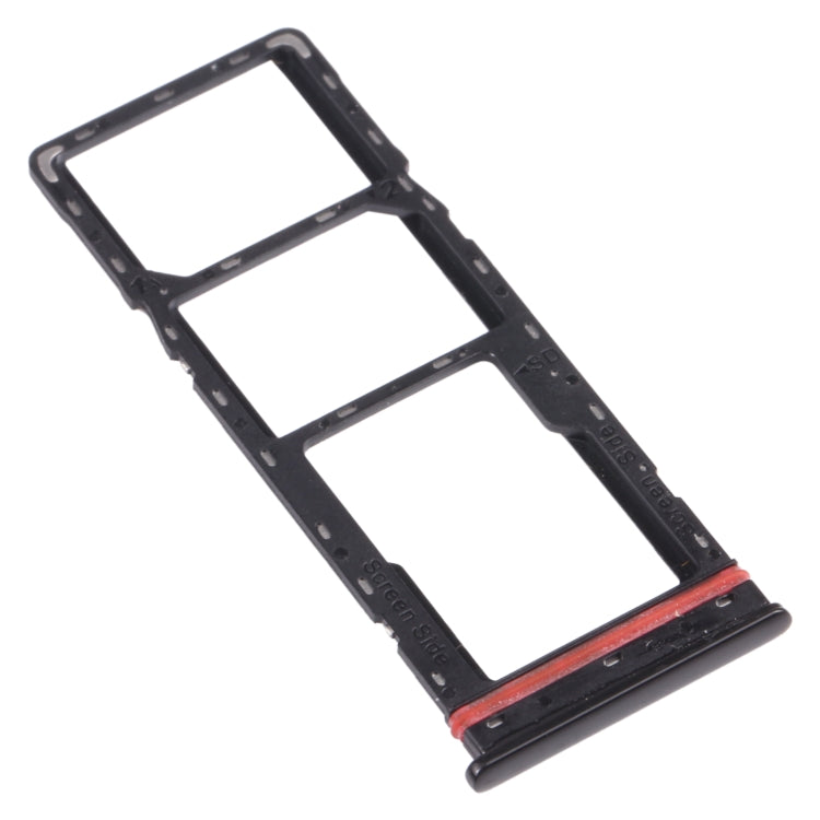 For infinix Hot 8 Lite X650 SIM Card Tray + SIM Card Tray + Micro SD Card Tray (Black) - Card Tray by PMc TechLife | Online Shopping South Africa | PMc TechLife | Buy Now Pay Later Mobicred