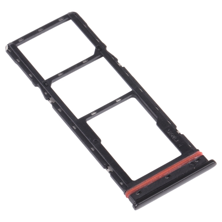 For infinix Hot 8 Lite X650 SIM Card Tray + SIM Card Tray + Micro SD Card Tray (Black) - Card Tray by PMc TechLife | Online Shopping South Africa | PMc TechLife | Buy Now Pay Later Mobicred