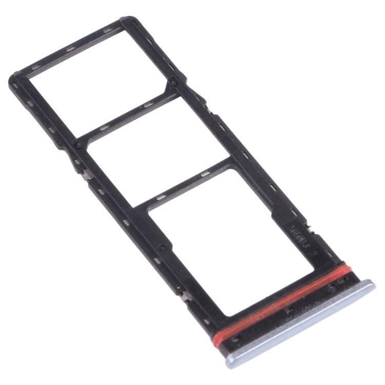 For infinix Hot 8 Lite X650 SIM Card Tray + SIM Card Tray + Micro SD Card Tray (Grey) - Card Tray by PMc TechLife | Online Shopping South Africa | PMc TechLife | Buy Now Pay Later Mobicred