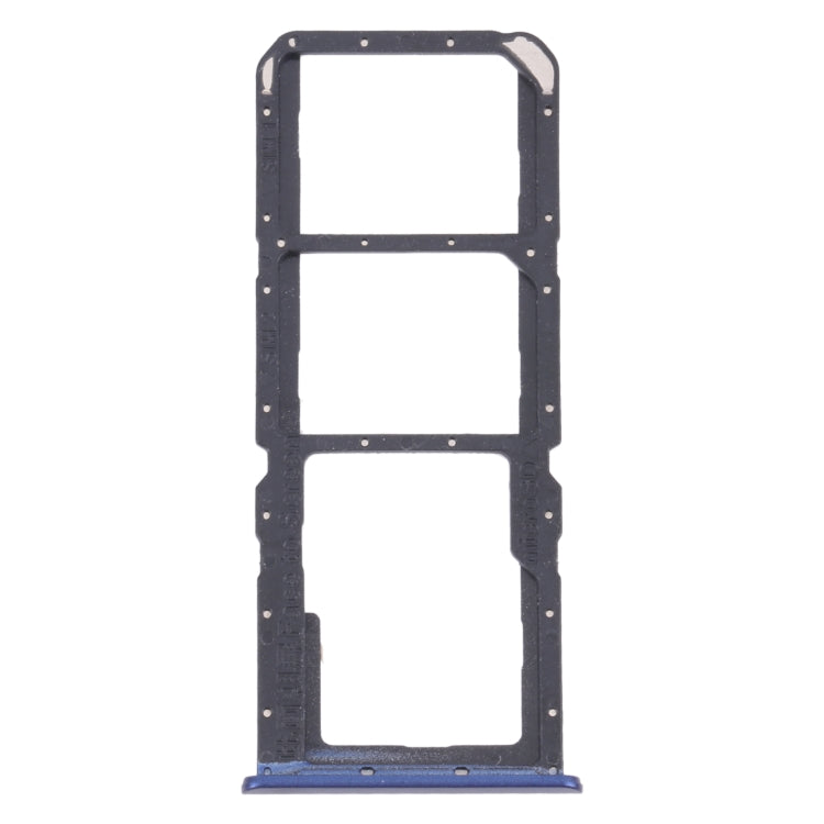 For OPPO Realme C17 RMX2101  SIM Card Tray + SIM Card Tray + Micro SD Card Tray (Blue) - Card Socket by PMc TechLife | Online Shopping South Africa | PMc TechLife | Buy Now Pay Later Mobicred