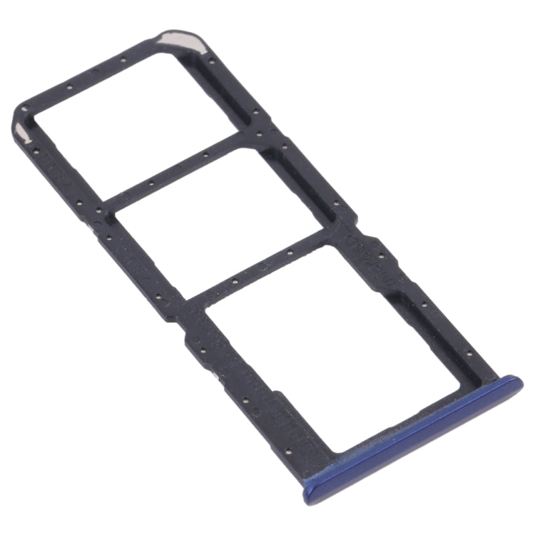 For OPPO Realme C17 RMX2101  SIM Card Tray + SIM Card Tray + Micro SD Card Tray (Blue) - Card Socket by PMc TechLife | Online Shopping South Africa | PMc TechLife | Buy Now Pay Later Mobicred